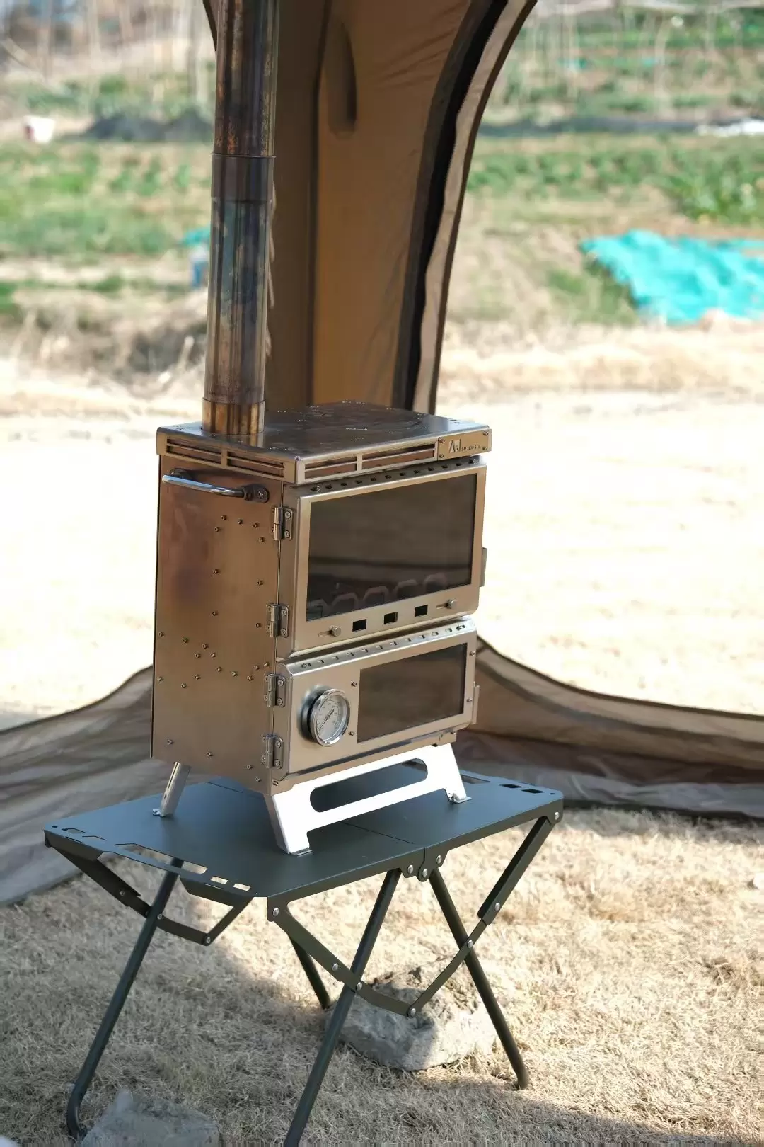 다기능 올인원 캠핑 스토브 오븐