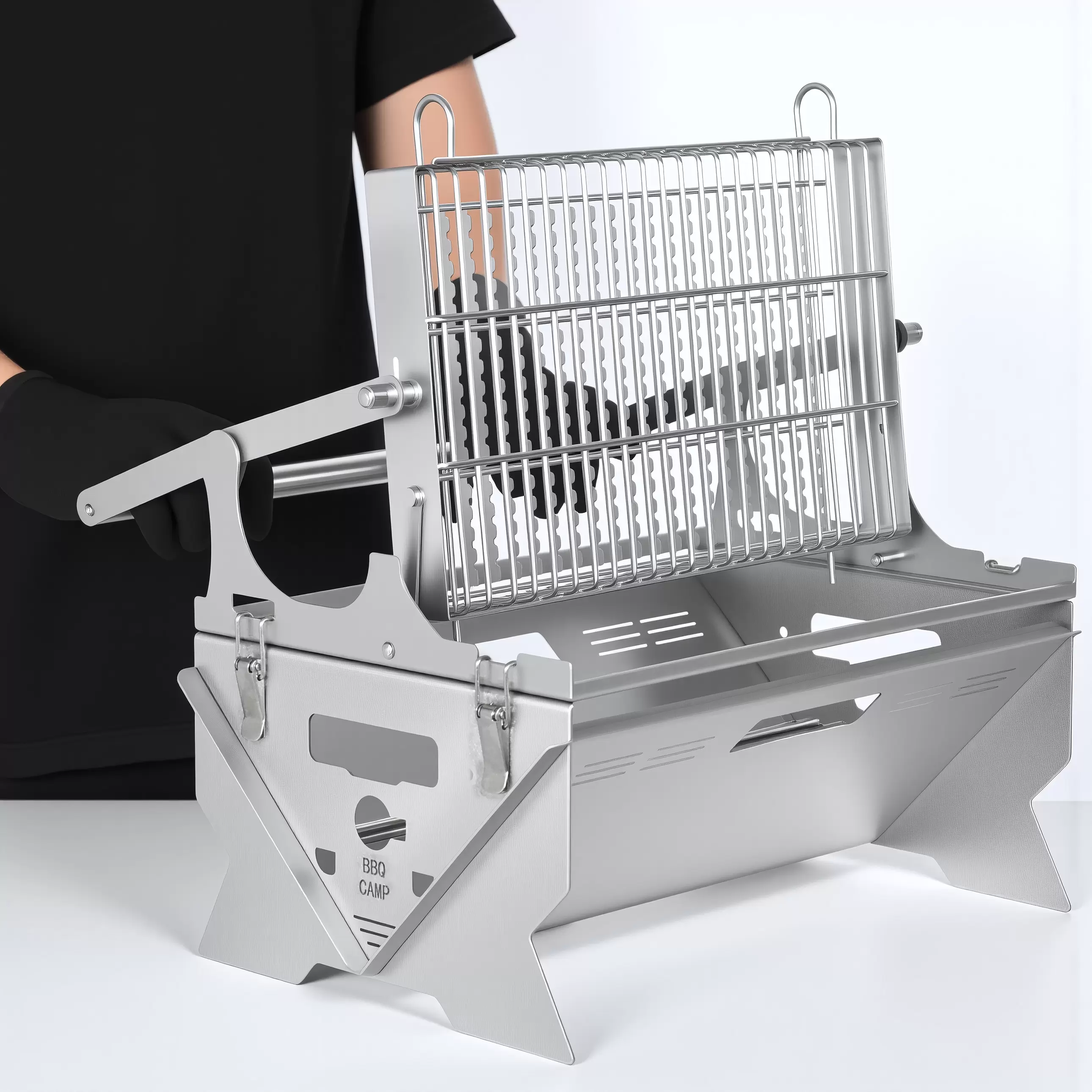 풍미 극대화: 회전식 접이식 그릴이 야외 바비큐를 더욱 맛있게 만드는 방법