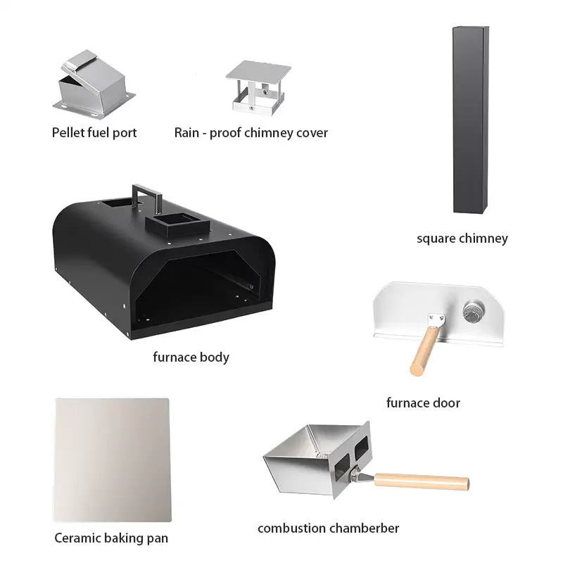 야외 휴대용 주철 피자 오븐