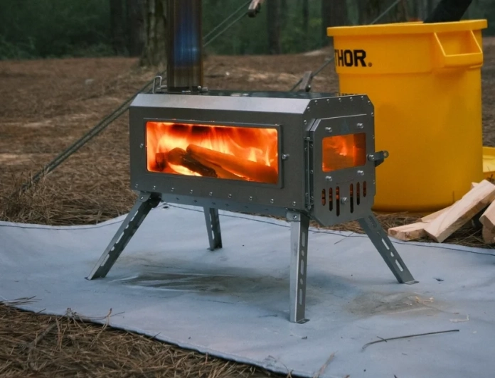 15파운드 미만의 초경량 접이식 텐트 스토브