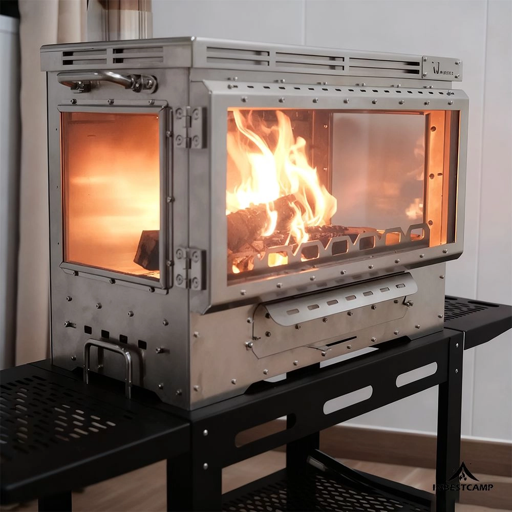 그룹 캠핑을 위한 난방, 요리, 안전을 통합한 텐트 스토브 디자인 그룹 캠핑을 위한 난방, 요리, 안전을 통합한 텐트 스토브 디자인