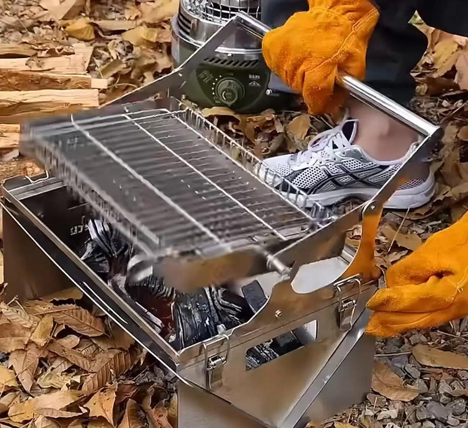 휴대용 접이식 숯불 그릴