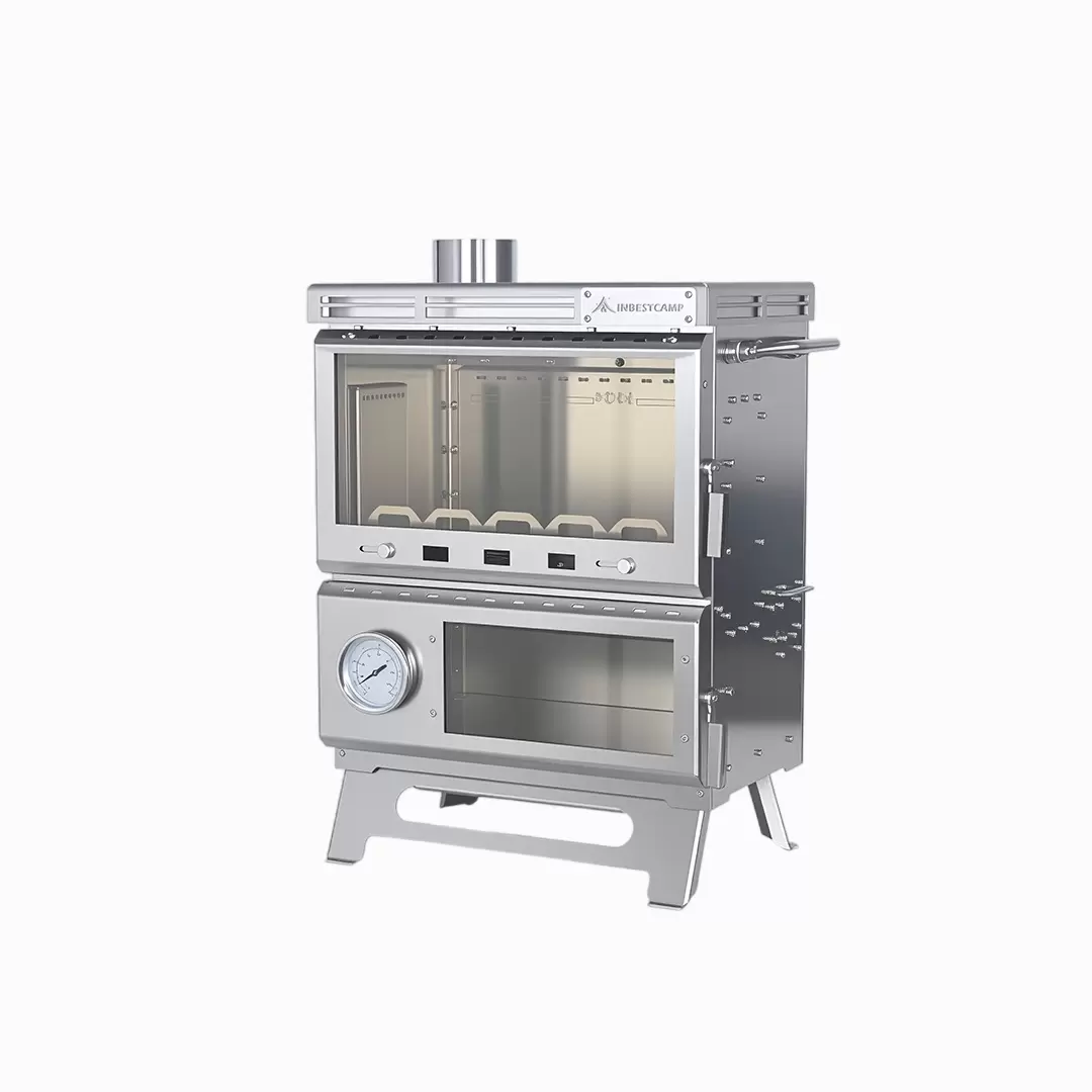 모듈식 야외 요리에 적합하게 설계된 다기능 스테인리스 스틸 캠핑 스토브