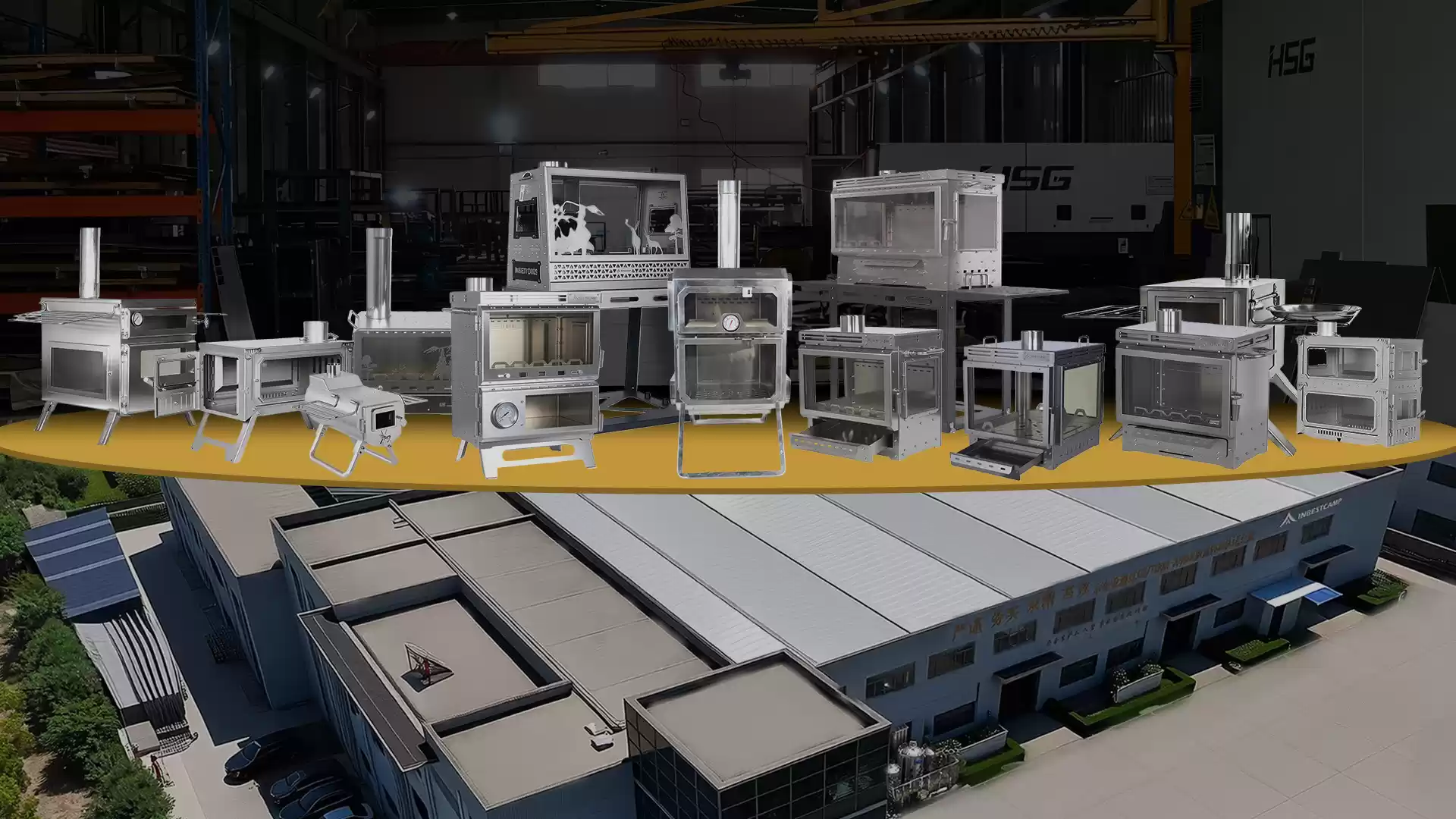 야외 캠핑 및 난방용 장작 난로 제조업체