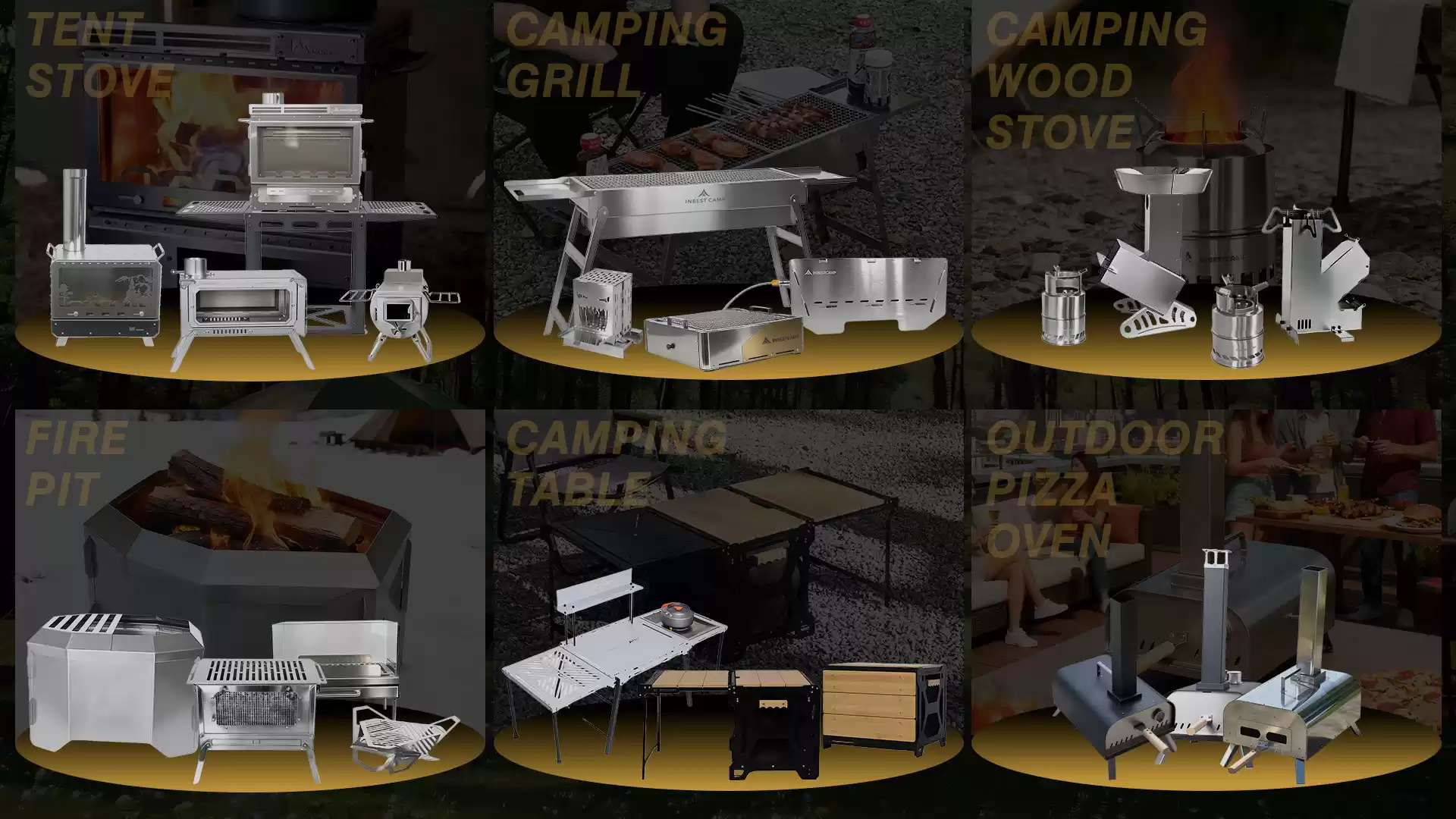 야외용 장작 난로, 그릴 및 화덕