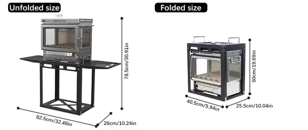 캠프장 텐트 스토브 상세 제품 사양